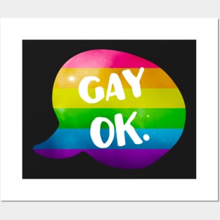 Gay OK LGBT Pride Posters and Art